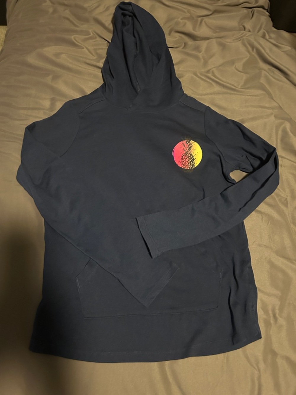 DSG Navy Hoodie with Sunset Pine Chest Emblem